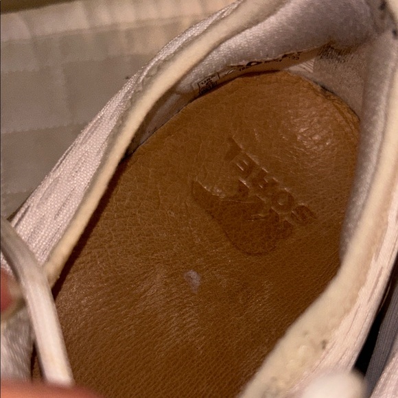 Sorel Kinetic Impact ll White and Tan Women's Sneakers - Picture 6 of 7